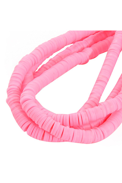 Choice13 6mm Pink 6mm 350Pcs Handmade Flat Round Polymer Clay Beads Chip Disk...