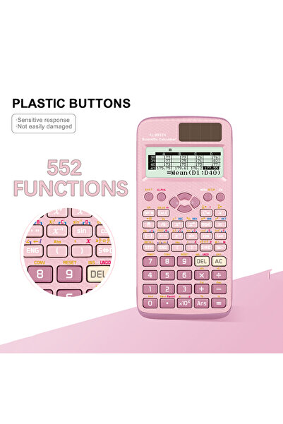 Choice3 FX-991EX-Pink Multifunctional science function calculator-552function...