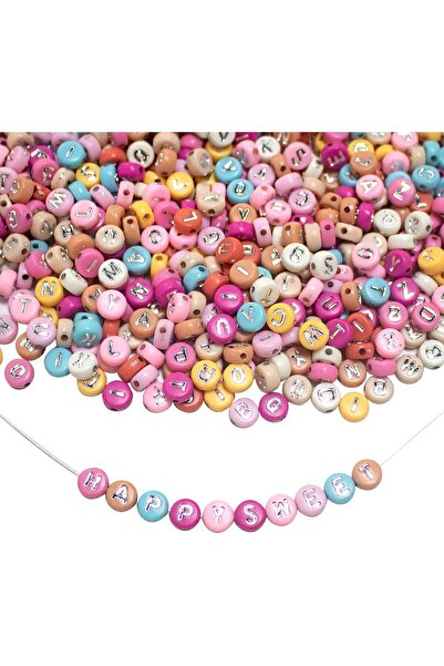 Choice1 Mixed Silver Letter 1000pcs Colorful Acrylic Letter Beads Alphabet Sp...