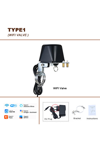 Choice1 صمام غاز ذكي من نوع Tuya بتقنية الواي فاي، مقاس 1/2 بوصة، 3/4 بوصة، 1...