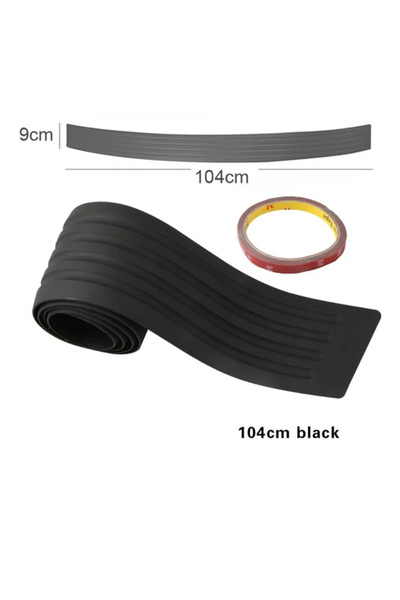 choice2 شريط حماية باب صندوق السيارة من ألياف الكربون من SEAMETAL أسود 104 سم...