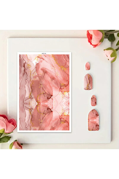 Choice11 ورق نقل ألوان مائية بنمط نسيج الرخام MT718، مصنوع من طين البوليمر، م...