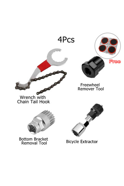 Choice6 4 PCS Repair Tools 1 Bicycle Repair Tool Kits Chain Breaker Flywheel ...