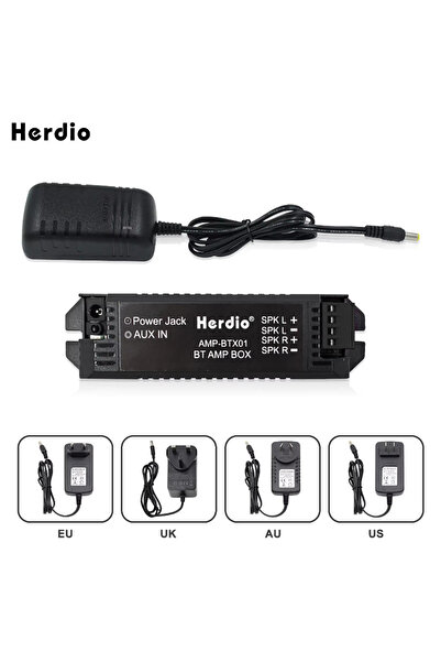 Choice1 مضخم صوت منزلي ثنائي القنوات من هيرديو، مزود بمقبس أمريكي، وبلوتوث، و...