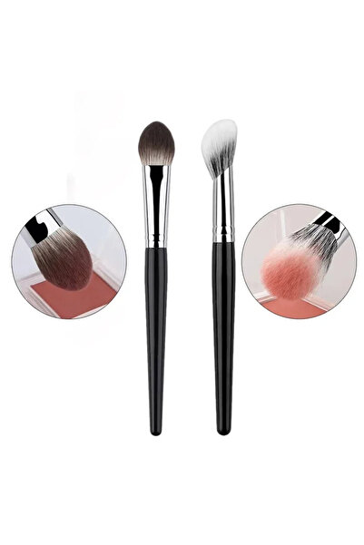 choice2 قطعتان A و B، نصف فرشاة أحمر خدود على شكل قلب خوخي - فرشاة صغيرة مسطح...