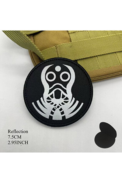 Choice1 شعارات حقيبة ظهر قماشية من مؤسسة SCP-23 MTF، رقعة لاصقة، شعار دائري ع...