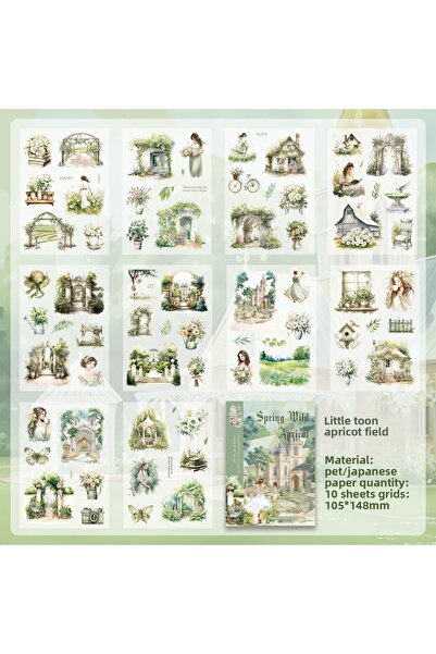 Choice3 ملصقات ورقية عتيقة من مادة PET من B Journamm، 10 أوراق، ملصقات ورقية ...