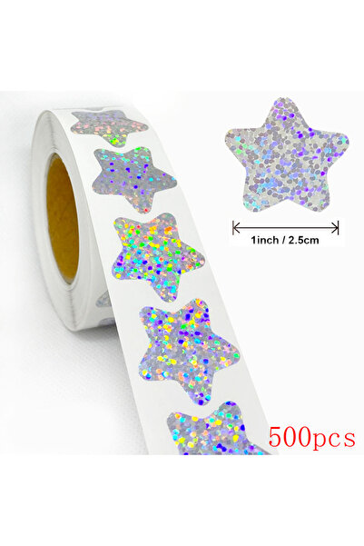 Choice9 QY785-500 قطعة، ملصقات دائرية رائعة على شكل قلوب ونجوم، مصنوعة يدويًا...