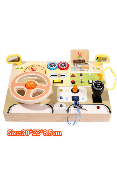 Choice13 لوحة أنشطة مونتيسوري للأطفال MY10082A، مفتاح إضاءة LED، محاكاة عجلة ...