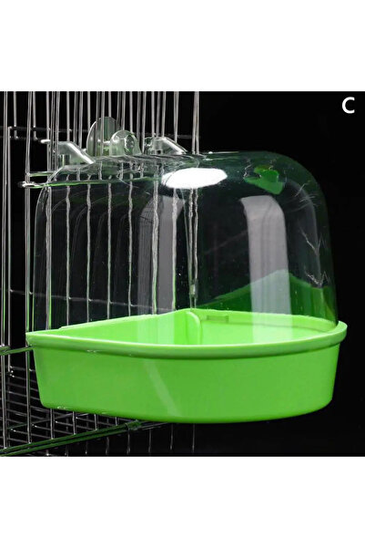 Choice1 C Clear Hanging Bird Bath for Cage Parakeet Bird Cage Accessories Par...