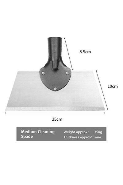 Choice9 مجرفة تنظيف الأعشاب المعدنية من ألويت، مقاس 25 سم و30 سم، مصنوعة من ا...