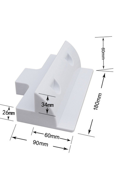 Choice3 1 white straight pad Solar Panel Mounting Bracket Installed in RV Car...