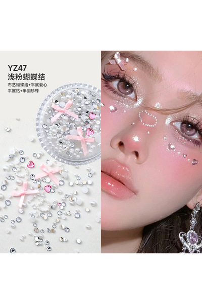 Choice14 YZ47 1 Box Eyes Face Makeup Patch Butterfly Diamond Facial Decoratio...