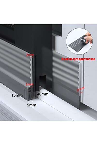 Choice6 2M Upgraded Grey TPE Sliding Window Seal Strip Self Adhesive Triple S...