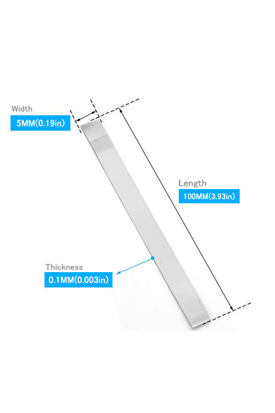 Choice6 0.1x5x100mm 100pcs ﻿ Nickel Strip for 18650 ，battery nickel plate con...