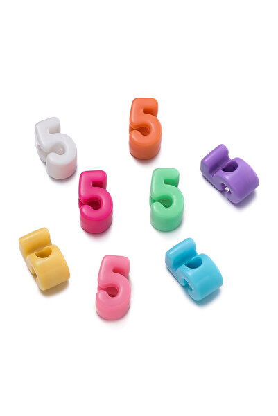 Choice9 5 10pcs/Lots Acrylic Large Hole Number Beads 0-9 Mixed Color Spacer L...