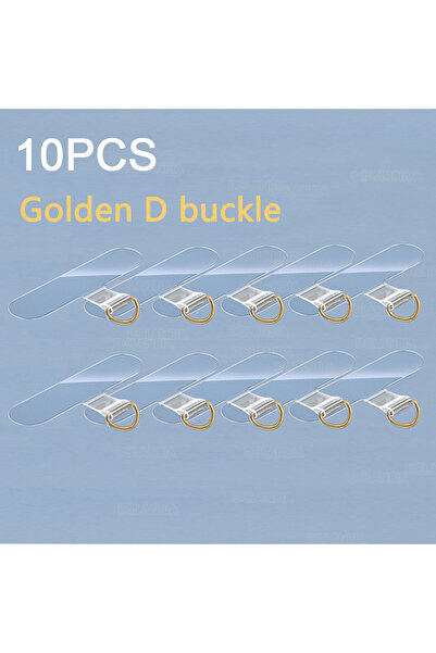 Choice4 10 D jin buckle 10/5PCS Clear Mobile Phone Lanyard Fixture Clip Gaske...