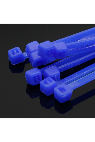 Choice11 Blue 100Pcs/pack 4 * 200mm wide 2.7mm color self-lking zip ties nylo...