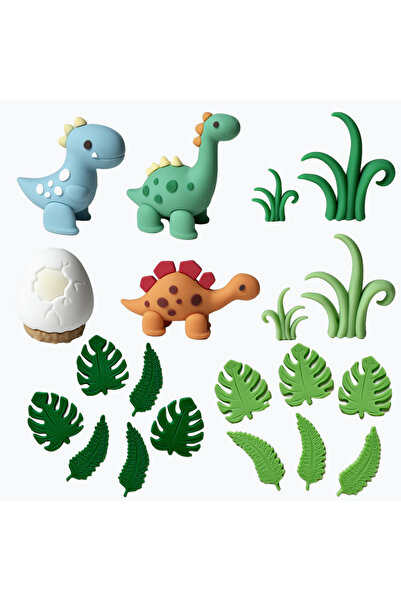 Choice26 20Pcs Set Multiple Set Dinosaur Cake Toppers Ancient Dino Party Deco...