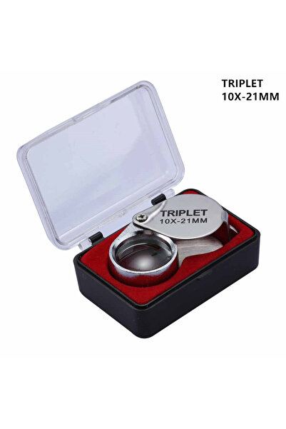 Choice1 Silver 10X 10-30X Pocket Loupe Magnifier Jewelry Magnifying Glass Fol...