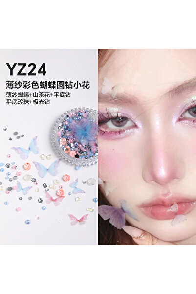 Choice3 YZ24 1 Box Eyes Face Makeup Patch Butterfly Diamond Facial Decoration...