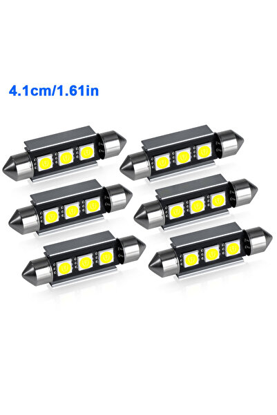 Choice14 ٦ قطع ٤١ مم، ٢/٤/٦/١٠ قطع، مصابيح إضاءة قراءة LED بيضاء ١٢ فولت، ٣١/...