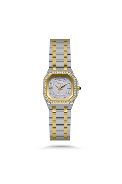 catera Women's watch with a steel strap in silver and gold - a distinctive pr...