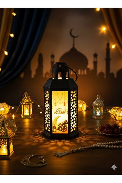 Mark فوانيس رمضان 6 حبة بتصميم التراث الاسلامي اضاءة LED