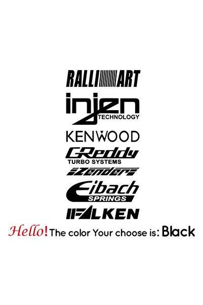 Choice12 -M21X42cm TZ-X5663-3-black 1pc Funny injzn kenwood text bike sticker...