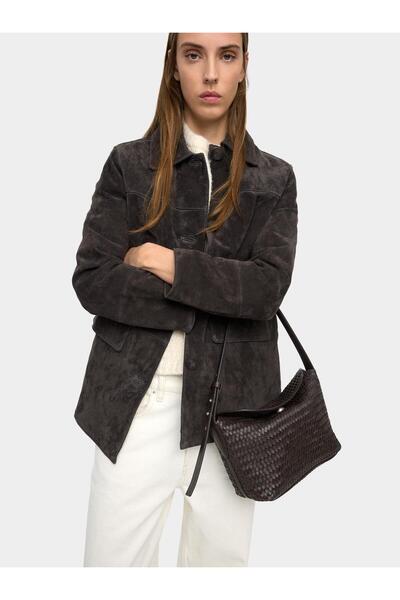 PARFOIS Kadın Örme Deri Omuz Çantası