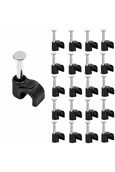 Choice مشابك كابلات 5 مم، 100 قطعة، مشابك تثبيت كابلات، مشابك كابلات إيثرنت س...