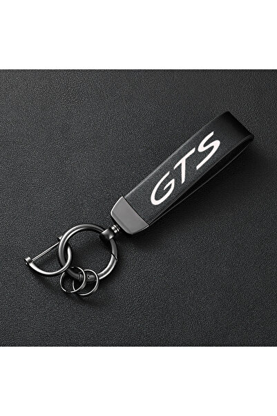 choice2 حامل سلسلة مفاتيح سيارة من جلد الأسود عالي الجودة، مناسب لسيارات بورش...