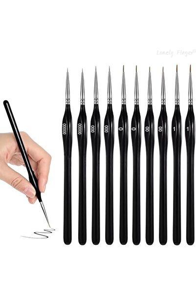 Choice1 10PcsTriangleRound A Set of 10/20 Fine Brushes, Micro Detail Brushes,...