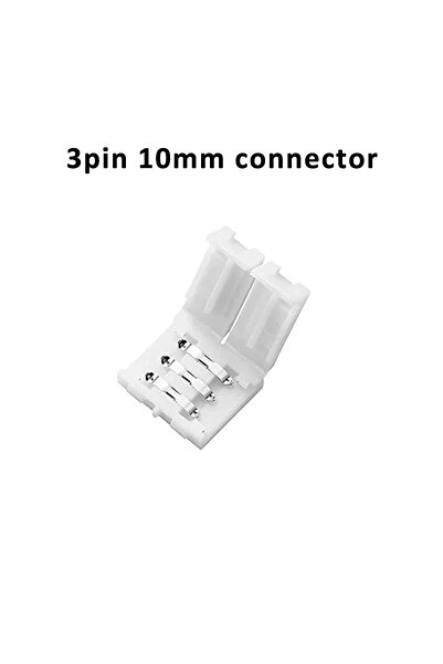 Choice3 5PCS 3pin 10mm connector 3PIN 10mm LED Connector Free Soldering L T X...