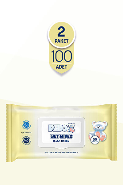 Pedo Klasik Islak Mendil 50'li 2 Paket