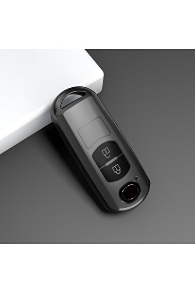 Choice1 غطاء مفتاح سيارة جديد من مادة TPU رمادية اللون بزرين، متوافق مع سيارا...