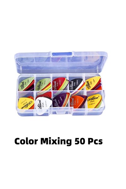 Choice1 Color Mixing 50 Pcs Alice Guitar k Mixed ABS Premium Matte Anti-Skid ...
