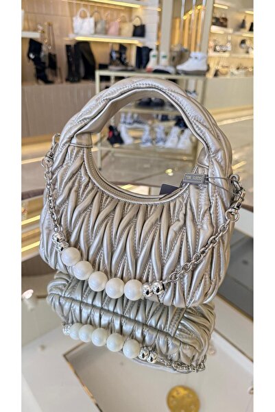 KRISTE BELL Imported herringbone pearl model women's bag -27195-