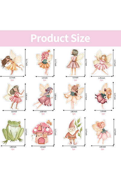 Choice1 12pcs 24PCS Fairy Cupcake Toppers Fairies Party Cake ks Garden Birn B...