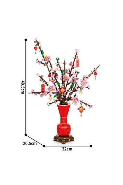 Choice1 1076 قطعة من باقات الزهور، زهر البرقوق، زهر الخوخ، النرجس، نباتات مزر...