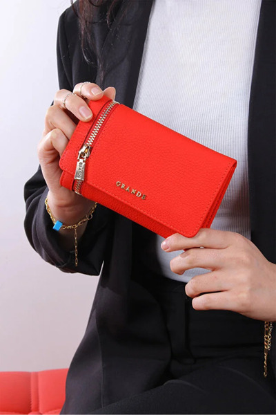 Grande Women's Genuine Leather Wallet Portfolio