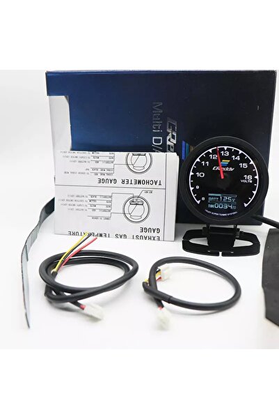 choice2 VOLTS GReddi Boost Gauge Water Temp 7 Colors LCD Display Turbo Oil Pr...