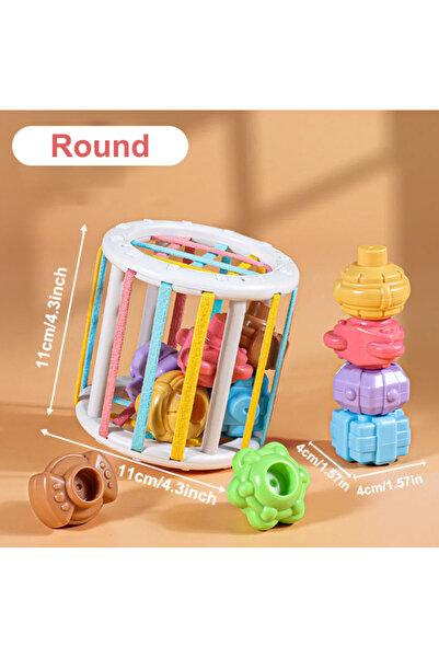 Choice round Baby Montessori Learning Educational Toys Colorful Shape Blocks ...