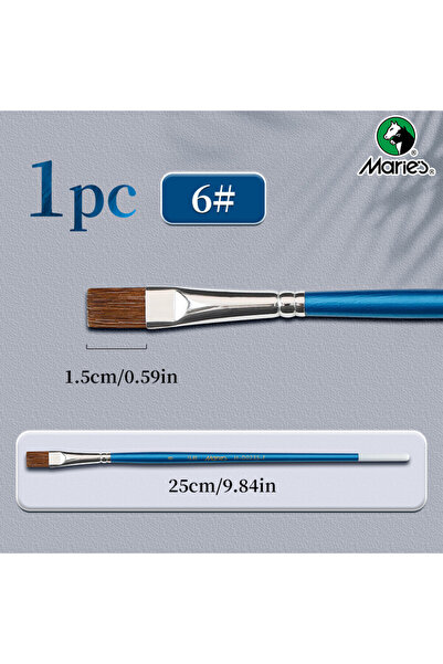Choice3 مجموعة فرش طلاء مسطحة من ماري، 6-12 مقاسًا، للزيت، أكريليك، والجواش، ...