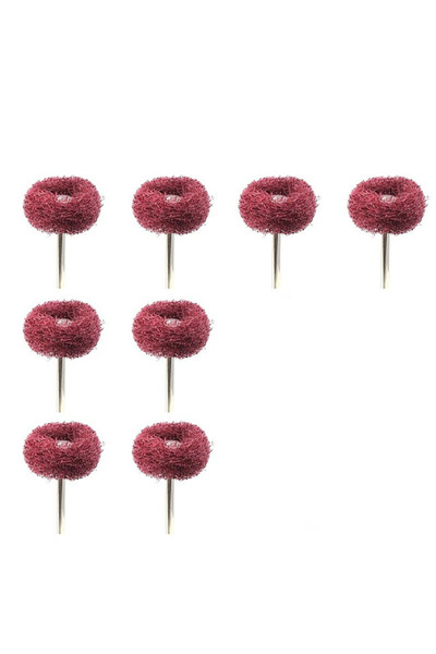 Choice 5pcs Red 5-20pcs Mini Drill Abrasive Brush Nylon Buffing Polishing Whe...