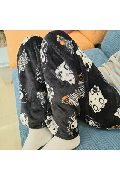 Choice17 بنطال بيجاما سميك من بانداي إل كولو سي، بتصميم هيلو كيتي، مصنوع من ق...