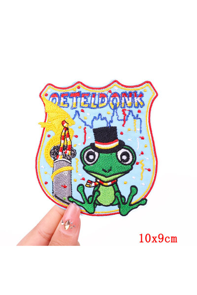 Choice31 رقعة مطرّز PE5076CT شعار أوتيلدونك هولندا رقعة ضفدع كرنفال هولندا مط...