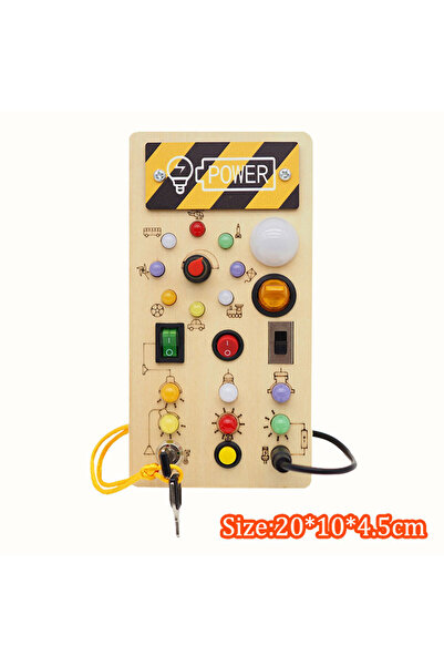 Choice1 لوحة أنشطة مونتيسوري MY10082H، ألعاب أطفال، مفتاح إضاءة LED، محاكاة ع...