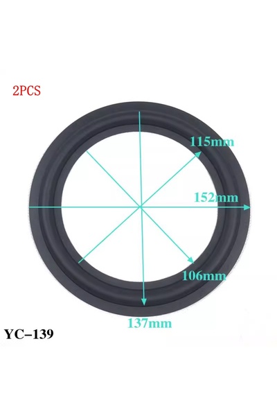 Choice13 6.5 inch 152mm 2Pcs 1.5/2/2.75/3/4/5/6.5/8/10/12 Inch Universal High...