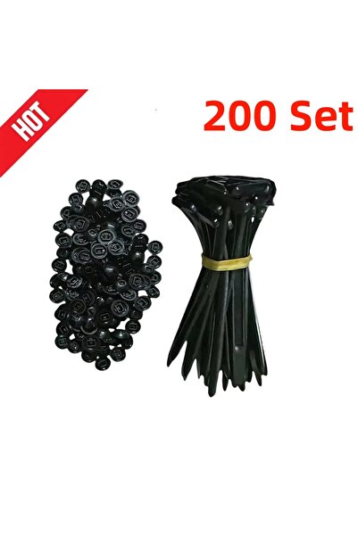 Choice 200SET Universal Nylon Cable Tie Buckle Auto Fastener Screw Replacemen...